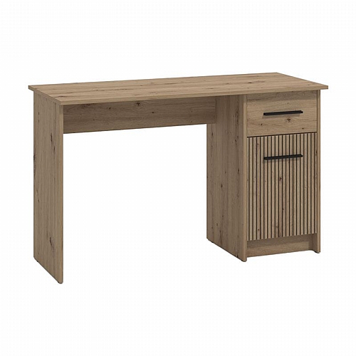 ΓΡΑΦΕΙΟ Teo ARTISAN OAK-ARTISAN ΜΕ ΓΡΑΜMΕΣ GREY 122x51x75εκ