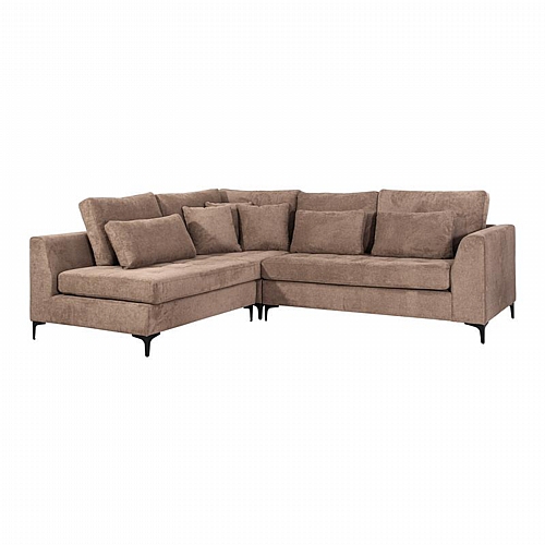 ΓΩΝΙΑΚΟΣ ΚΑΝΑΠΕΣ Fylliana Albert ΚΑΦΕ ΧΡΩΜΑ 273x220x96εκ