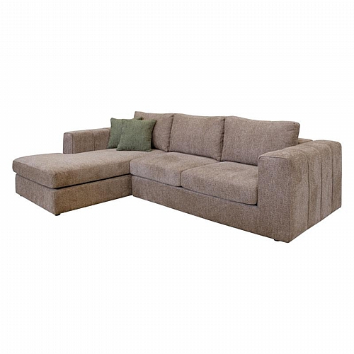 ΚΑΝΑΠΕΣ Fylliana Mondiva ΑΡΙΣΤΕΡΗ ΓΩΝΙΑ ΚΑΦΕ ΧΡΩΜΑ 280x180x83εκ