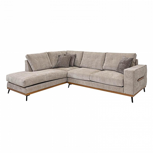 ΚΑΝΑΠΕΣ Fylliana Velente ΑΡΙΣΤΕΡΗ ΓΩΝΙΑ ΜΠΕΖ ΜΕ ΚΑΦΕ ΜΑΞΙΛΑΡΙΑ 280x220xεκ