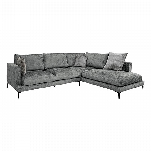 ΚΑΝΑΠΕΣ Fylliana Marcell ΔΕΞΙΑ ΓΩΝΙΑ ΓΚΡΙ ΜΕ ΑΝΟΙΧΤΟ ΓΚΡΙ ΜΑΞΙΛΑΡΙΑ 300x230x88εκ