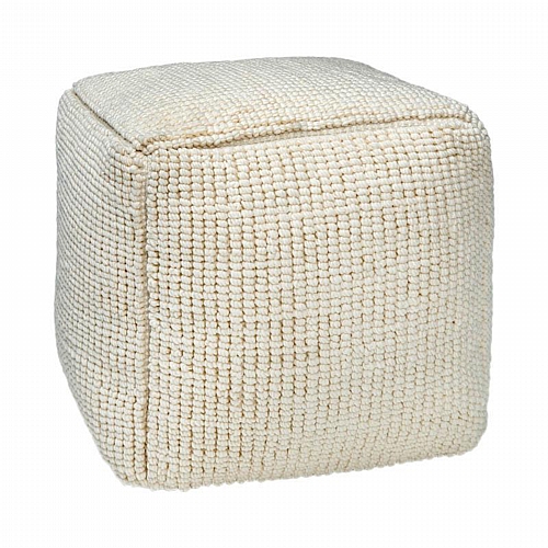 ΤΕΤΡΑΓΩΝΟ ΠΟΥΦ Fylliana FL822 IVORY ΧΡΩΜΑ 45x45x45εκ