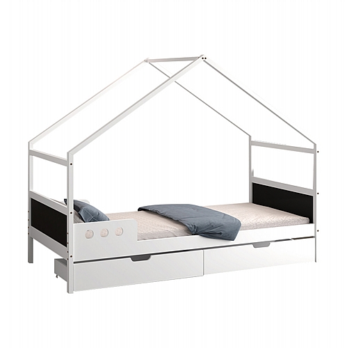 ΚΡΕΒΑΤΙ ΠΑΙΔΙΚΟ ΜΕ ΣΥΡΤΑΡΙΑ FB9741.01 τ.MONTESSORI ΞΥΛΟ ΠΕΥΚΟ ΛΕΥΚΟ-190x90εκ