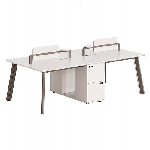 ΣΤΑΘΜΟΣ ΕΡΓΑΣΙΑΣ 4 ΘΕΣΕΩΝ FB918277 ΜΕΛΑΜΙΝΗ ΕΚΡΟΥ-ΠΟΔΙΑ ΑΛΟΥΜΙΝΙΟΥ 240x120x75Υ